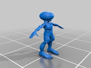 extranjero 3d la impresión extraterrestre 3d print model - Mito3D