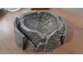 villainous power token stone bowl buildings structures 3d print model - Mito3D
