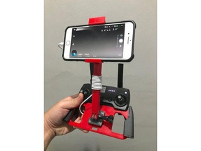 dji mavic telefone de ar controlador remoto standmount iphone 8 plus uag pathfinder caso rc veículos 3d print model - Mito3D