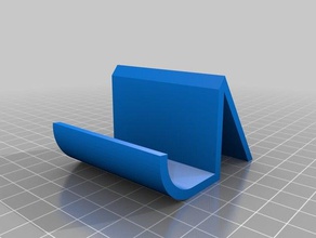 simple phone stand mobile iphone smartphone 3d print model - Mito3D