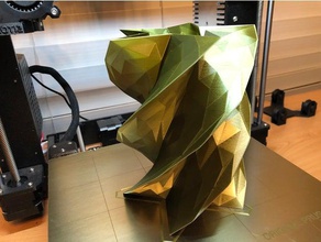 star low poly vase ménage lowpoly twist 3d print model - Mito3D