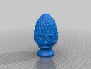 pinecone finial v2 sculptures 3d print model - Mito3D