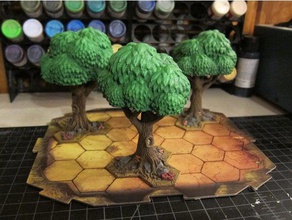 tree gloomhaven toy game accessories 28mm trees 3d print model - Mito3D