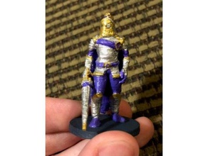 noble chevalier les jouets jeux le mdn miniature sir parapluie 3d print model - Mito3D