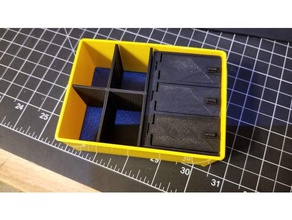 stanley 014725r organizer large 3 compartment bin lids plus 4 bins tool holders boxes organiser 3d print model - Mito3D