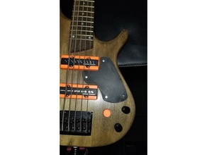 bass guitar pickguard music electric 3d print model - Mito3D