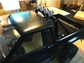 toyota sr5 scx10 110 rc araba rollbar lampentr&aumlger araç aksiyel lampentrger lightbar açık openrc pikap rc4wd pickup 3d print model - Mito3D