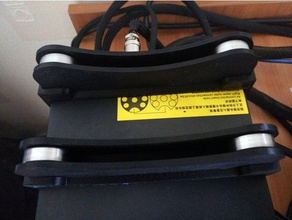cr-10 tush bracket holes 3d printer accessories cr10 creality filament spool holder mount 3d print model - Mito3D