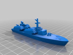 1350 osa-1 missile boat Fahrzeuge navy sowjetische 3d print model - Mito3D