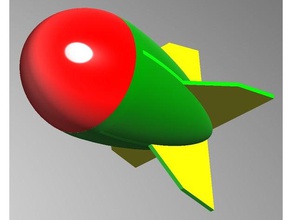 missile rocket grenade decor ball boring chinese dissifilo handy miso missle misso mizo pow round rpg slow sphere taiwan test throw toy 3d print model - Mito3D