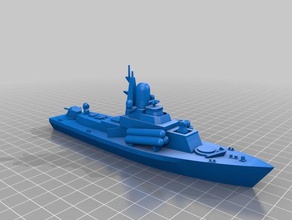 1350 nanuchka missile corvette Fahrzeuge navy sowjetische 3d print model - Mito3D