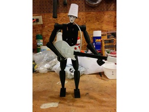 buckethead figura de acción modelo los robots 3d print model - Mito3D