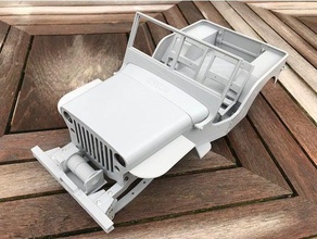 rc mb jeep front bumper winch ossum vehicles crawler willys rccrawler car rockcrawler 3d print model - Mito3D