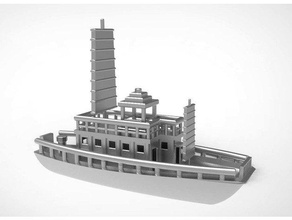 traditionelle koreanische Linie Miniatur - Spielzeug Spiele 3dmodeling 3d-Modellierung Kunst Boot Dekoration display Spaß komisch die Marine Segelboot mieten scale modeling Meer Sache Schiff 3d print model - Mito3D