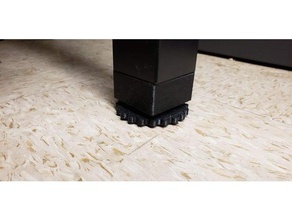 lack leveling feet 3d printer accessories ikea 3d print model - Mito3D