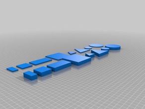 blocos l&oacutegicos les mathématiques le bloc la logique lgico petits pois pièces 3d print model - Mito3D
