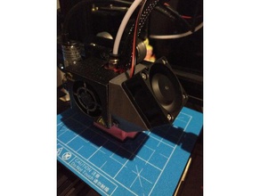 creality cr-10ender 3 part cooling fan 40mm mount remix 3d printer parts ender 2 3d print model - Mito3D