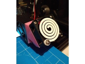 espiral de 40mm protetor do ventilador 3d a impressora os acessórios tampa da ventoinha grelha 3d print model - Mito3D
