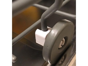 ikea dishwasher axle-clip no wheel replacement parts clip clips 3d print model - Mito3D