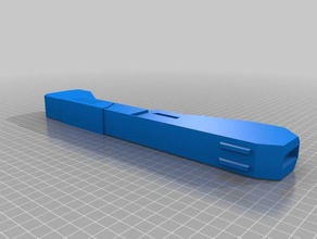 low-poly-scifi gun 3d drucken lowpoly science-fiction 3d print model - Mito3D