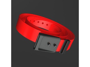 tpu hebilla del cinturón accesorios flexible totalmente imprimible los pantalones wearable 3d print model - Mito3D