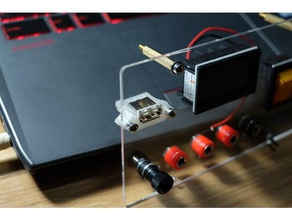 usb female type mounting 3mm plexiglass electronics port holder 3d print model - Mito3D