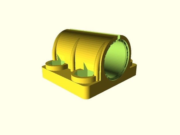 anycubic i3 mega lineer rulman mount m4-ham nutnotches 3d yazıcı parçalar parçaları özelleştirilebilir customizer bağlar lm8uu rj4jp-01-08 3D print model - Mito3D