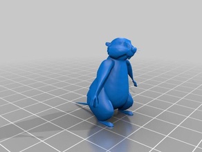 gopher 3d impressão winnie pooh 3d print model - Mito3D
