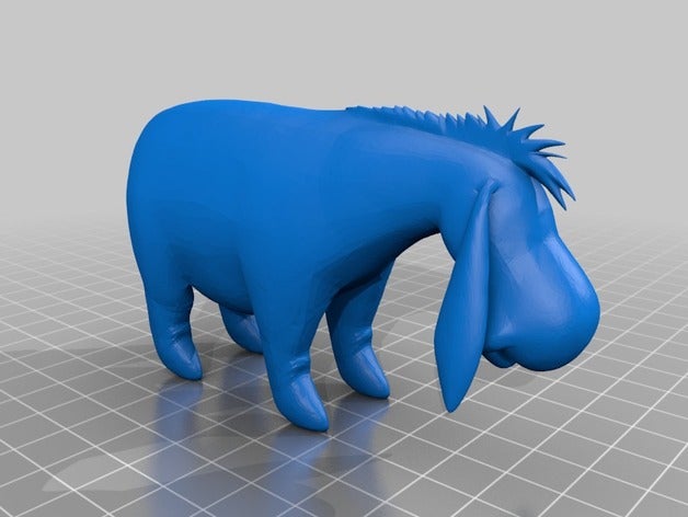 eeyore 3d drucken winnie pooh 3D print model - Mito3D