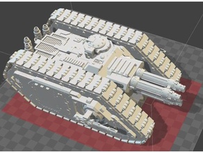 orthrus destructor del tanque 30k40ktitanicus proxy vehículos cerberus épica la herejía horus warhammer 40k 3d print model - Mito3D