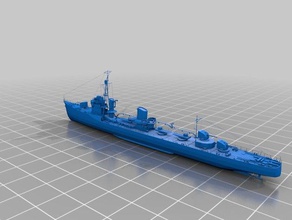 ijn akatsuki fubiki class destreyer learning destroyer ww2 3d print model - Mito3D