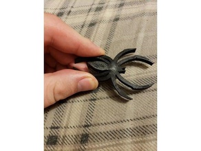 bague spider topper les anneaux la fête d'halloween bijoux modulaire 3d print model - Mito3D