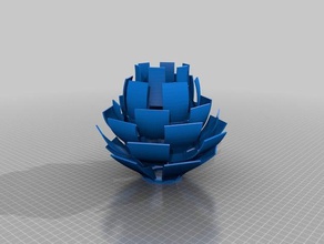 alcachofra abajur mp criador de escolha decoração 3d print model - Mito3D