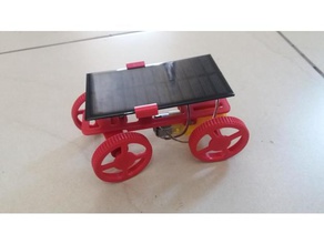 Impreso en 3d del coche solar la electrónica panel el de juguete los coches 3d print model - Mito3D