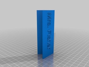 il mio nome personalizzato placca free standing i segni loghi 3d print model - Mito3D