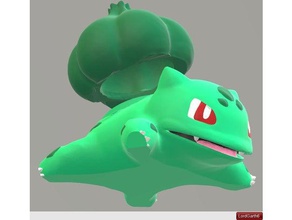 bulbasaur de armazenamento recipientes para baixo imposição bonito a figura pikachu pokemon descanso brinquedo 3d print model - Mito3D