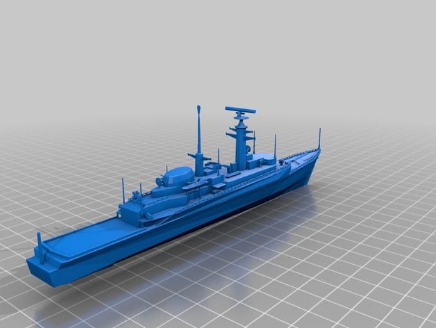 el hms antelope los vehículos 3D print model - Mito3D