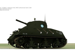 dl43 argentino nahuel tanque veículos 3d print model - Mito3D