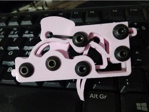 fidget gatillo mecánica los juguetes pestillo el mecanismo inútil 3d print model - Mito3D
