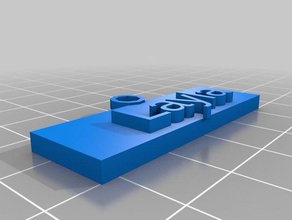 kennedy2 de porte-clés personnalisé 3d print model - Mito3D