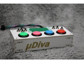 &microdiva de vídeo jogos controlador hatsune miku project diva ps4 3d print model - Mito3D