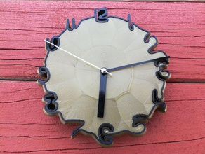 wellig clock v2 Dekor analog-Uhr Kunst Kunstprojekt genial awesomeness awesomesauce Uhr Gesicht cool creative kit Zeit Wand-Uhr waveywednesday wavywednesday 3d print model - Mito3D