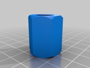taller nut parts customized 3d print model - Mito3D