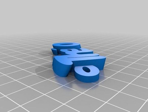 theeo keychains customized 3d print model - Mito3D