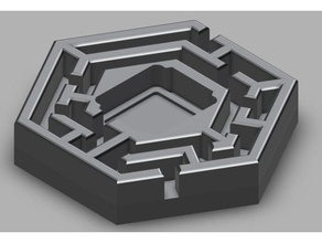 terraforming mars hedge maze tile games boardgame boardgames components 3d print model - Mito3D