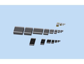 modelo sortido de componentes smd eletrônica 3d print model - Mito3D