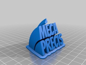 my customized sweeping 2-line name plate office 3d print model - Mito3D