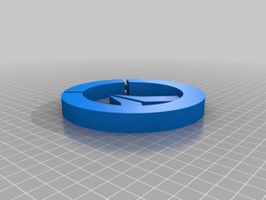 overwatch logo drink coaster household 3d print model - Mito3D
