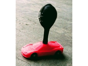 ferrari 458 balloon car mechanical toys powered 3d print model - Mito3D