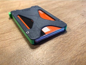 jdo wallet minimalist card holder 7 cards organization small tiny 3d print model - Mito3D